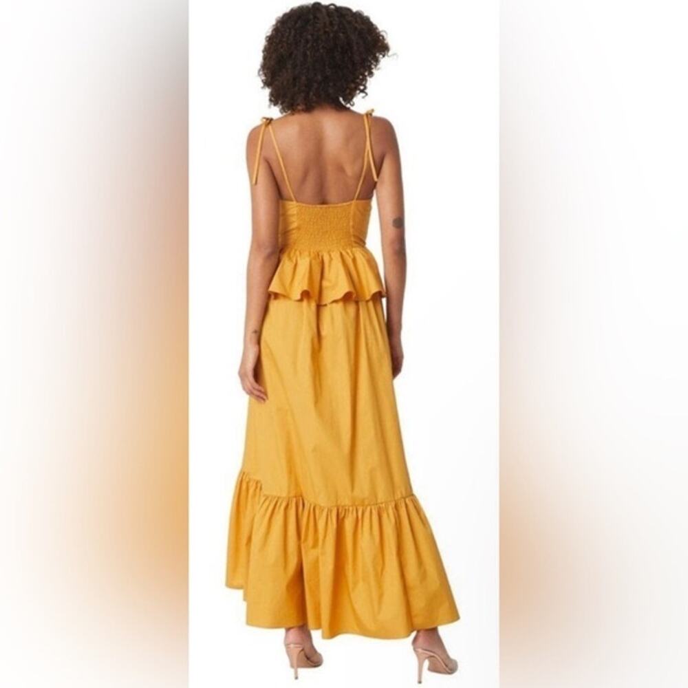 MISA Los Angeles Rosie Dress in Marigold Gold / Yellow Size Large - Picture 4 of 14